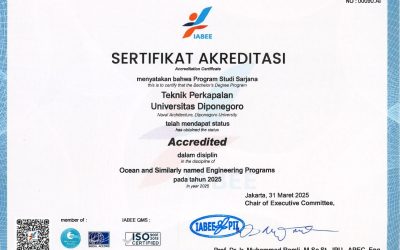 Program Studi Teknik Perkapalan UNDIP Raih Akreditasi Penuh dari IABEE