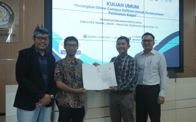 Kuliah Umum dan Penandatanganan MoU Fakultas Teknik UNDIP – Fakultas Teknologi Kelautan ITS: Perangkat iStow Campus Edition untuk Perencanaan Pemuatan Kapal