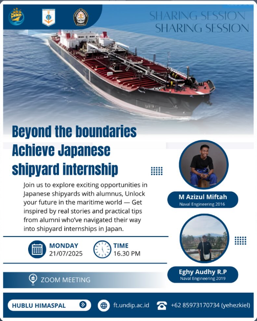 Alumni Sharing Session: Beyond Boundaries – Earn a Shipyard Internship in Japan