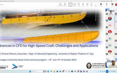 Departemen Teknik Perkapalan UNDIP Gelar Kuliah Tamu Daring Bersama Prof. Simone Mancini dari University of Naples Federico II